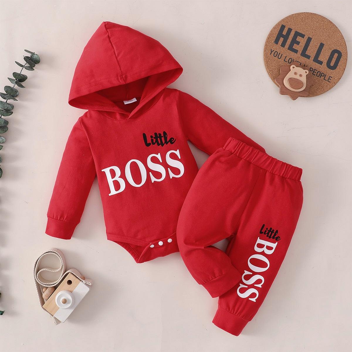 2pcs Newborn hooded Baby Boy Clothes - Try Modest Limited 