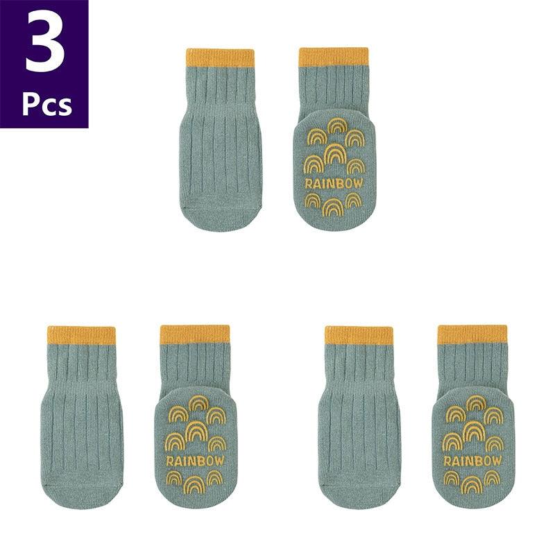 3 Pairs/lot Children'sAnti Slip Socks - Try Modest Limited 