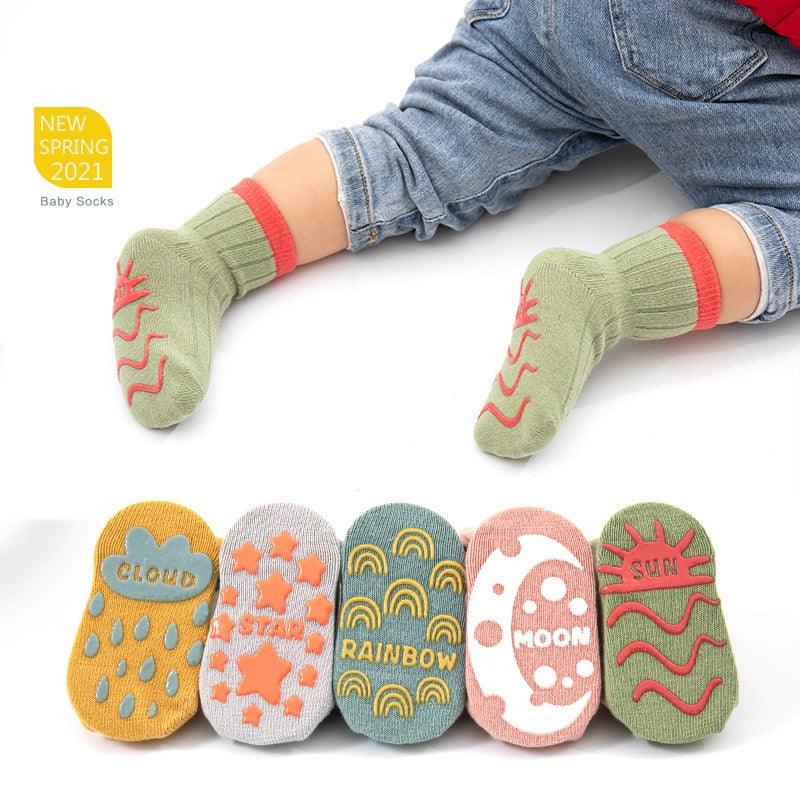 3 Pairs/lot Children'sAnti Slip Socks - Try Modest Limited 