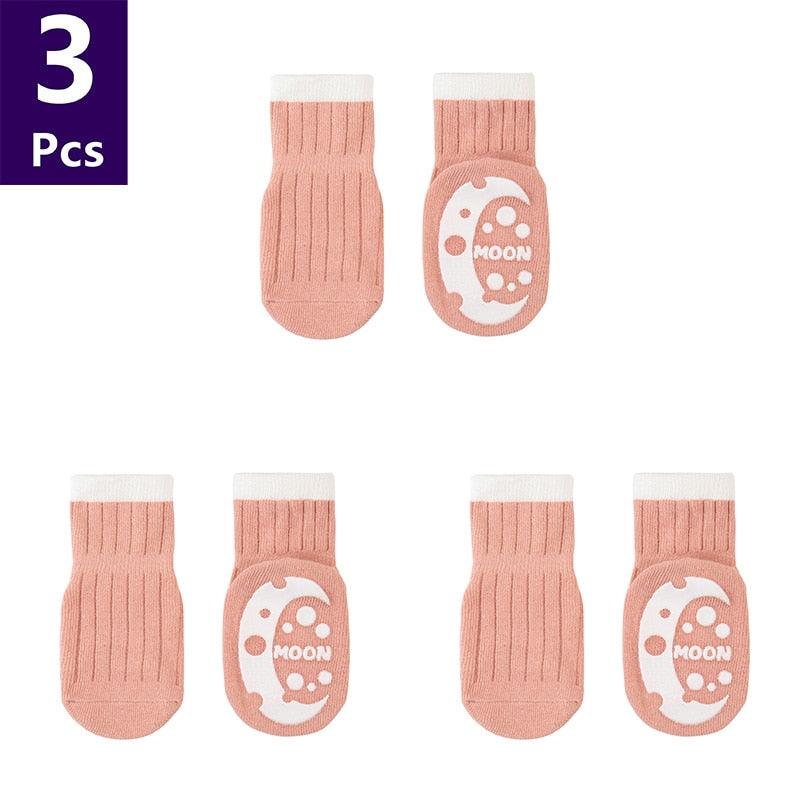 3 Pairs/lot Children'sAnti Slip Socks - Try Modest Limited 