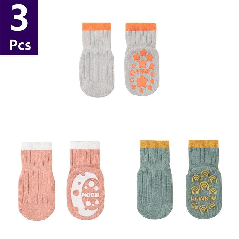 3 Pairs/lot Children'sAnti Slip Socks - Try Modest Limited