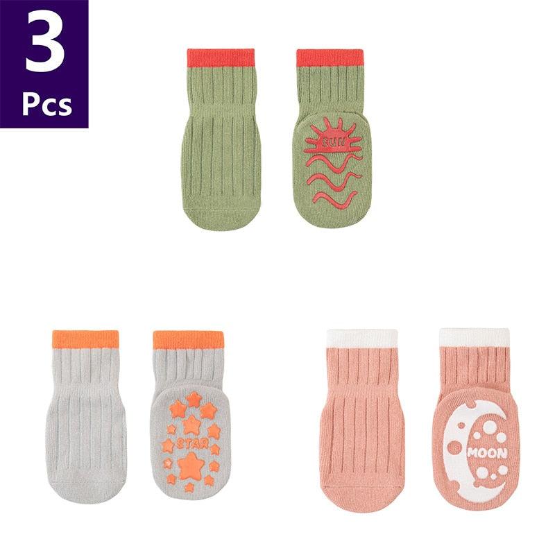 3 Pairs/lot Children'sAnti Slip Socks - Try Modest Limited