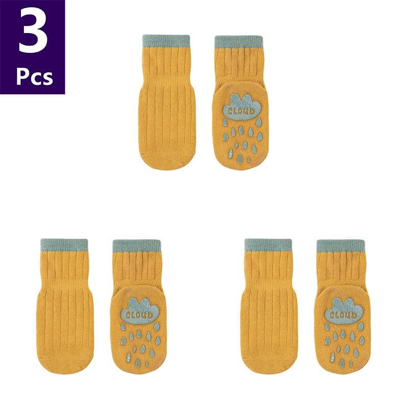 3 Pairs/lot Children'sAnti Slip Socks - Try Modest Limited 