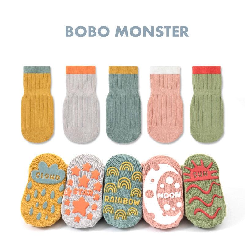 3 Pairs/lot Children'sAnti Slip Socks - Try Modest Limited 