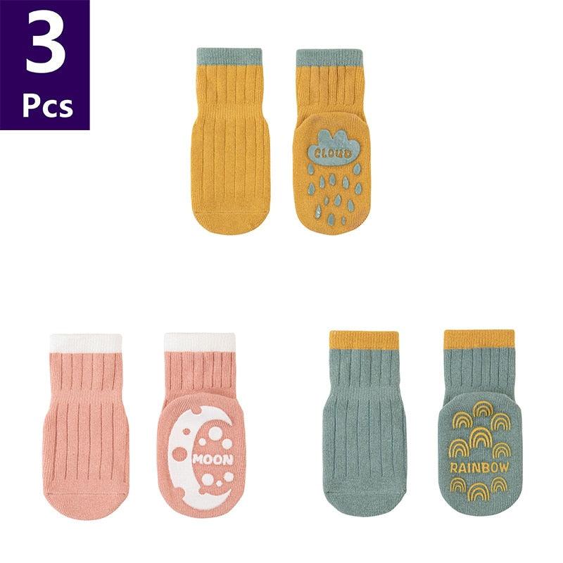 3 Pairs/lot Children'sAnti Slip Socks - Try Modest Limited