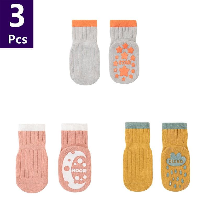 3 Pairs/lot Children'sAnti Slip Socks - Try Modest Limited