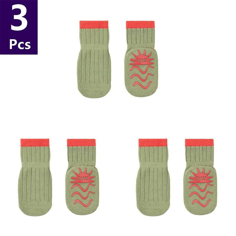 3 Pairs/lot Children'sAnti Slip Socks - Try Modest Limited 