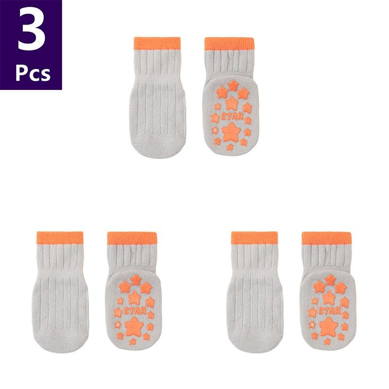 3 Pairs/lot Children'sAnti Slip Socks - Try Modest Limited 