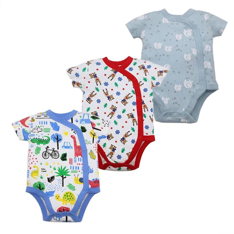 3PCS/Pack Soft Cotton Baby Bodysuit - Try Modest Limited 