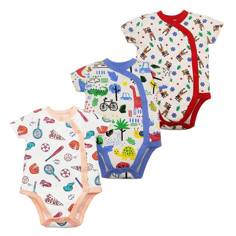 3PCS/Pack Soft Cotton Baby Bodysuit - Try Modest Limited 