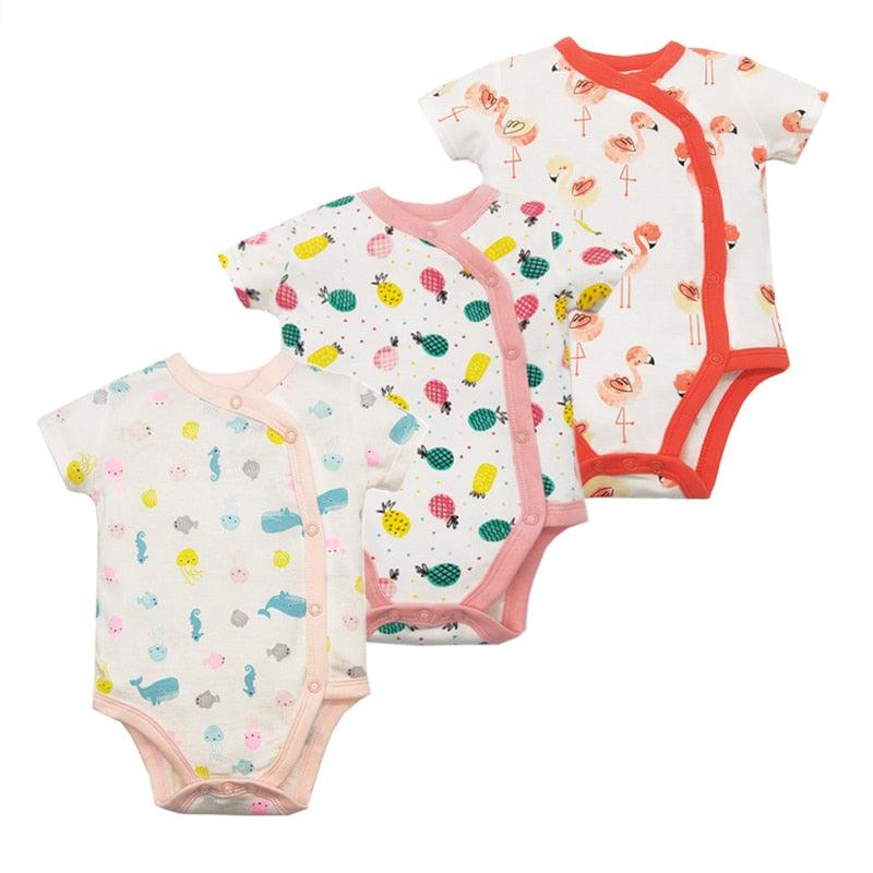 3PCS/Pack Soft Cotton Baby Bodysuit - Try Modest Limited 