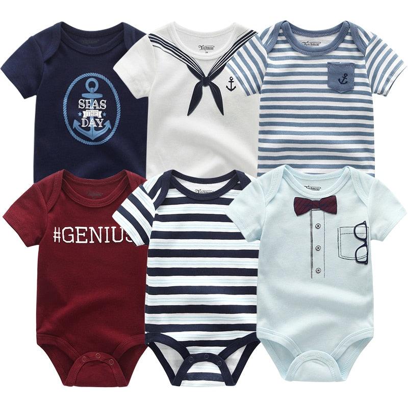6PCS/Set Unisex Newborn Baby Bodysuits - Try Modest Limited