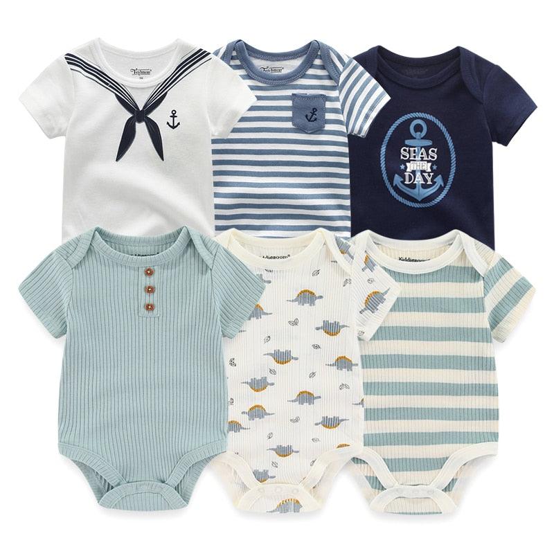6PCS/Set Unisex Newborn Baby Bodysuits - Try Modest Limited