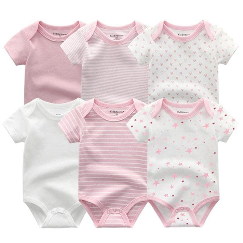 6PCS/Set Unisex Newborn Baby Bodysuits - Try Modest Limited 
