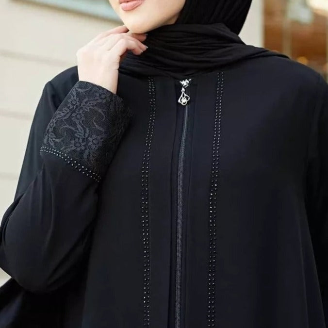 Zipped turkish abaya by try modest