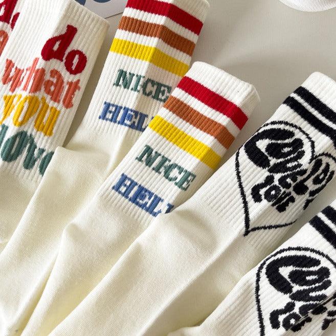 Alphabet socks - Try Modest Limited