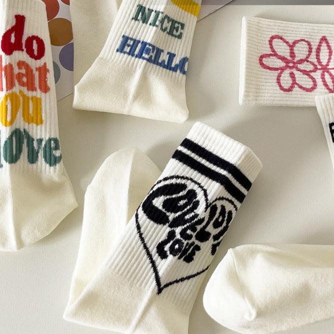 Alphabet socks - Try Modest Limited