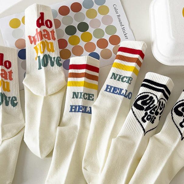 Alphabet socks - Try Modest Limited