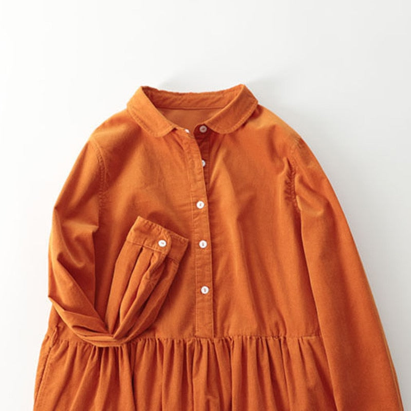 Autumn Winter Casual A-Line long Sleeves Dresses - Try Modest Limited