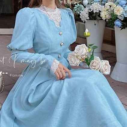Best Pretty Party wear lace midi dress for Women - Try Modest Limited