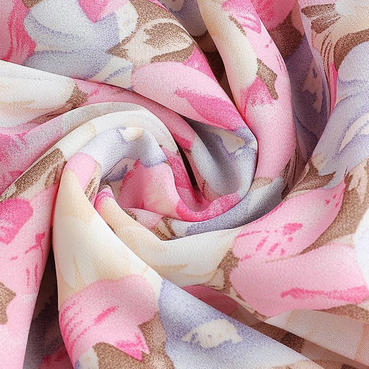 Best Simple Women's Blossom-Pink chiffon maxi dress - Try Modest Limited