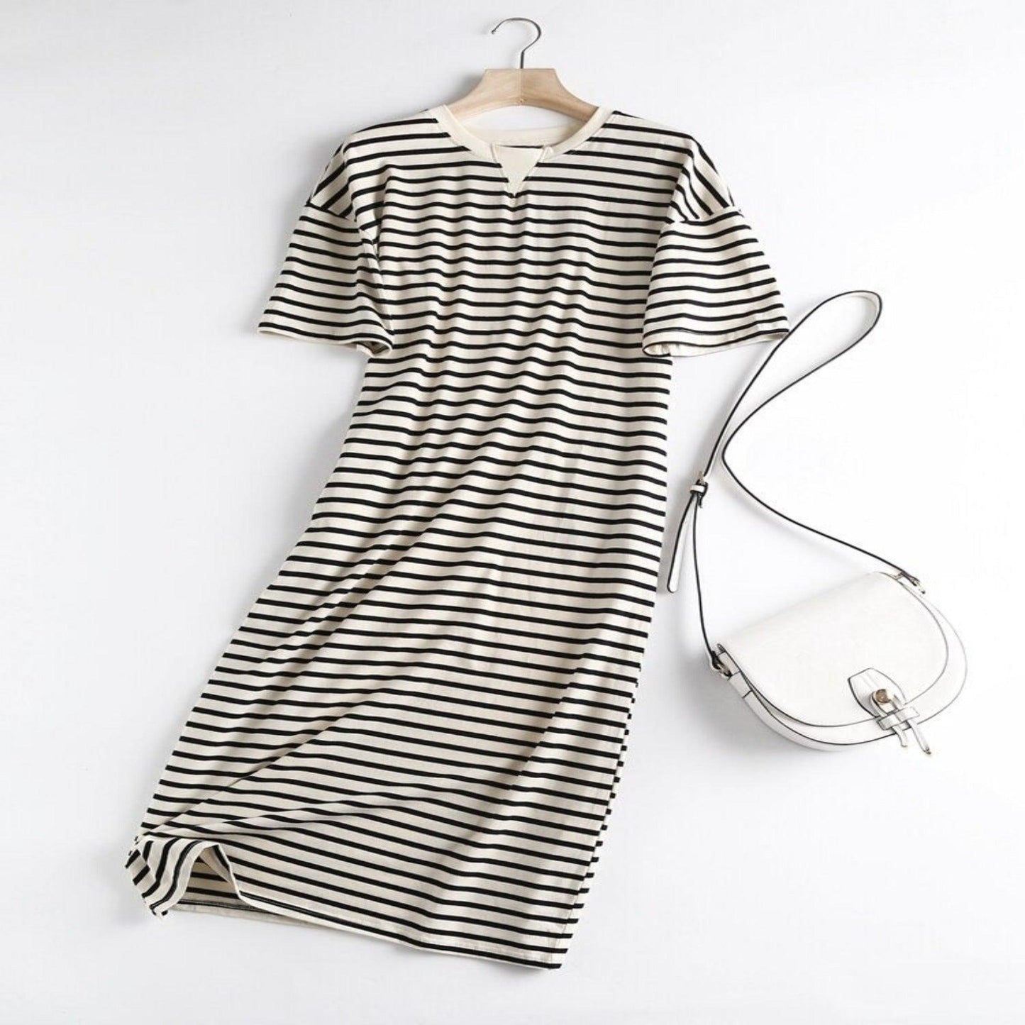 Pocket Striped Dress Try Modest