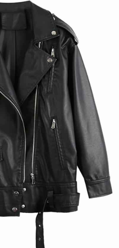 Buy Best Elegant Black-Faux leather Jacket - Try Modest Limited
