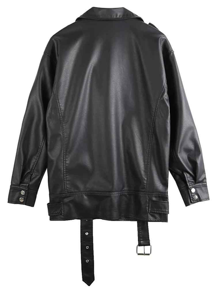 Buy Best Elegant Black-Faux leather Jacket - Try Modest Limited
