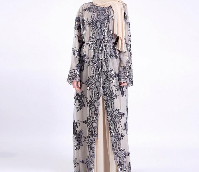 Dazzling-Evening Kaftan/Robe Try Modest