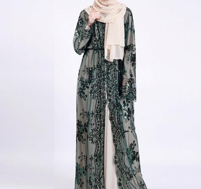 Dazzling-Evening Kaftan/Robe Try Modest