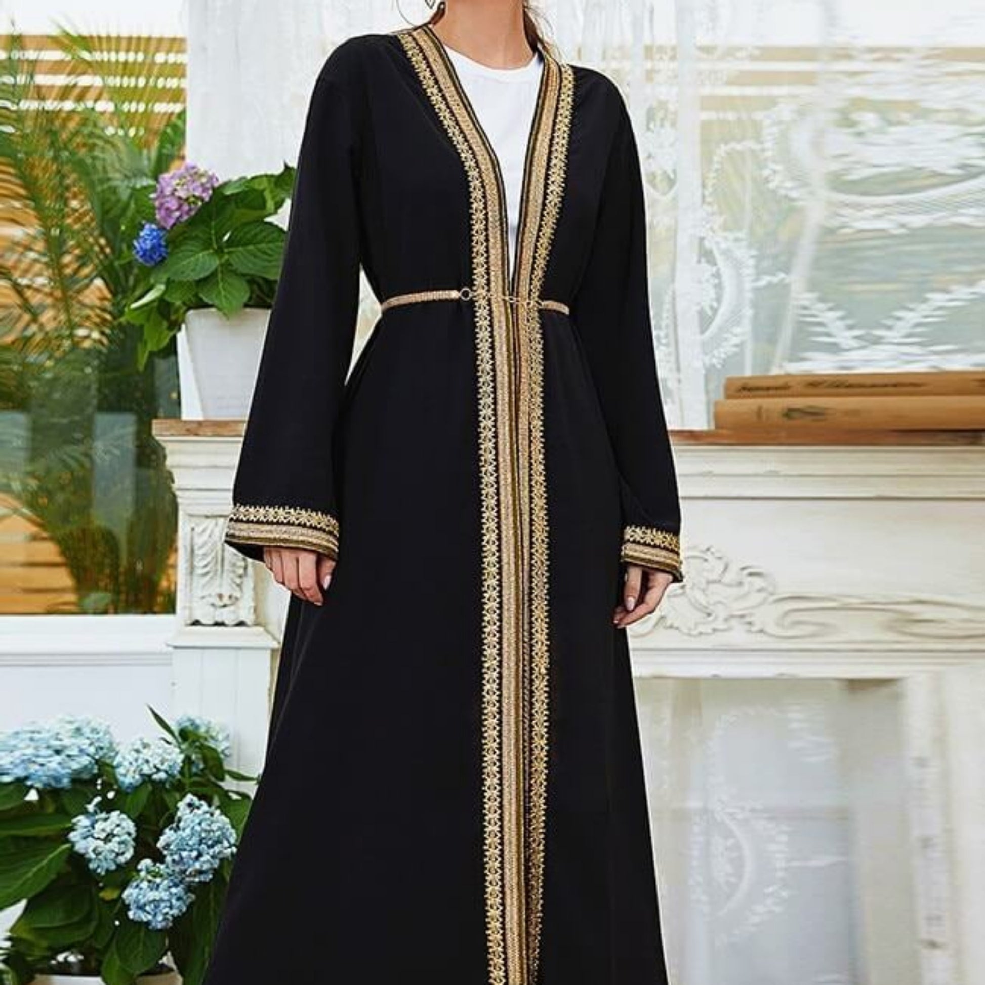 Black robe- open abaya Try Modest Limited