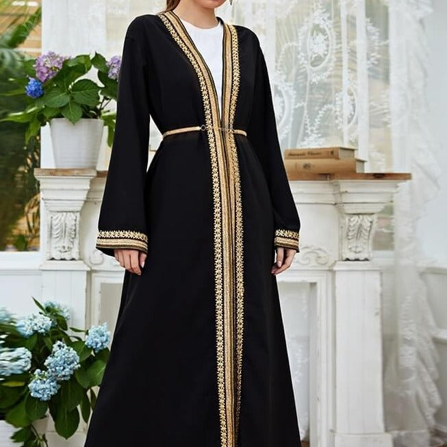 Black robe- open abaya Try Modest Limited