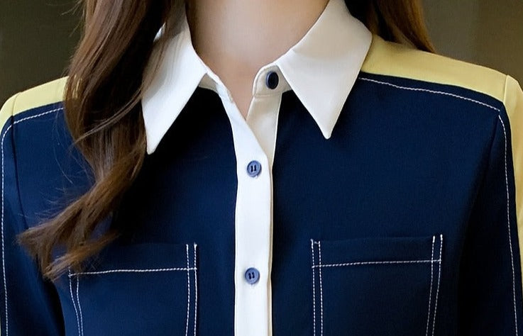 Buy Casual Women's long Sleeve Chiffon Shirt- Spring Fashion - Try Modest Limited