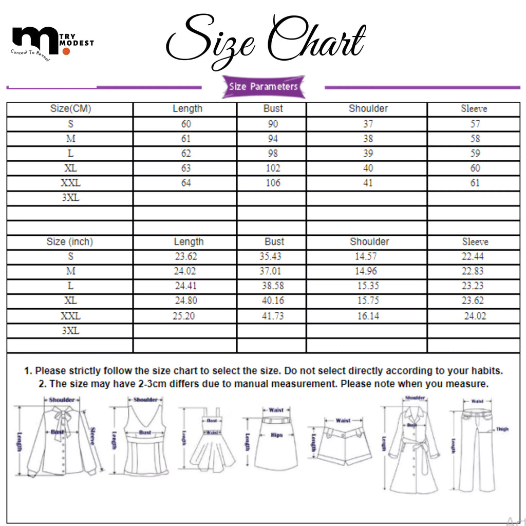 Buy Casual Women's long Sleeve Chiffon Shirt- Spring Fashion - Try Modest Limited