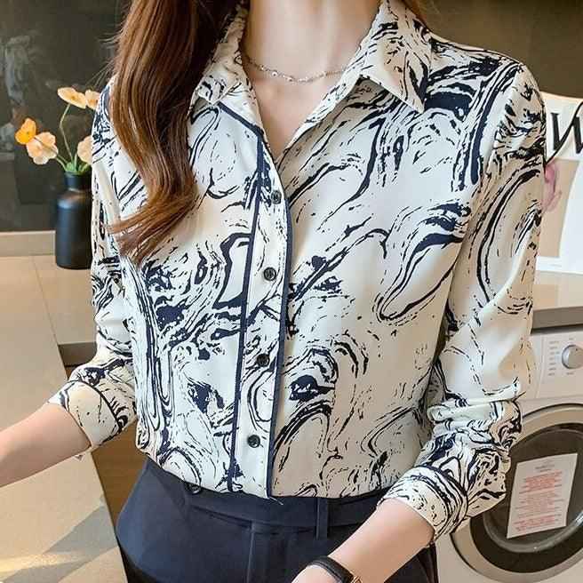 Casual Elegant Women's Stylish office Printed Shirts - Try Modest Limited