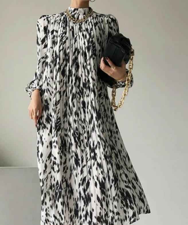 Casual Stylish-Full Sleeve Printed pattern Women dress - Try Modest Limited