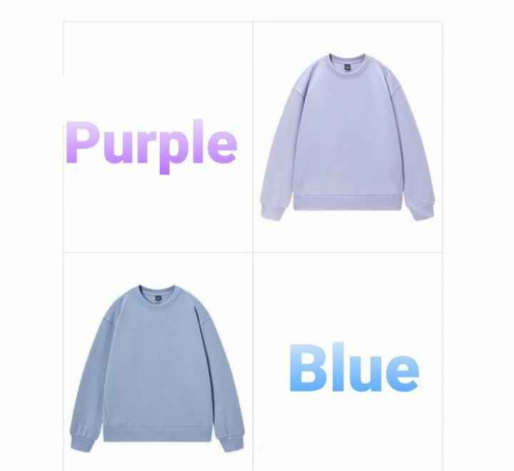 Casual basic Blue and purple Women's Fashion-Sweatshirt - Try Modest Limited