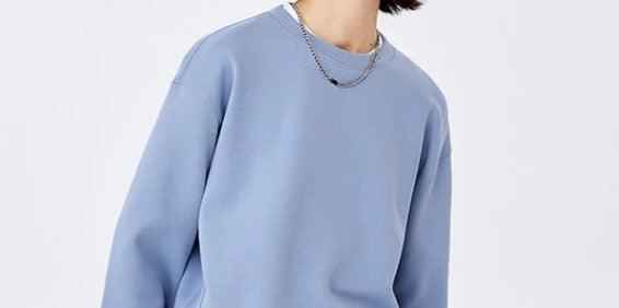 Casual basic Blue and purple Women's Fashion-Sweatshirt - Try Modest Limited