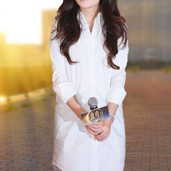 Casual style Women's solid long sleeves shirt/blouse for women - Try Modest Limited