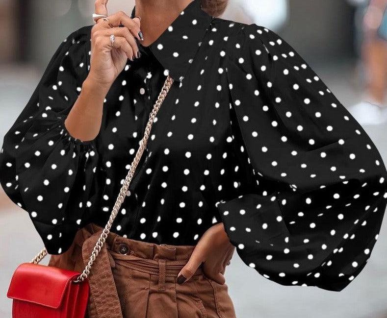 Chiffon shirt women's long sleeve shirt - Try Modest Limited