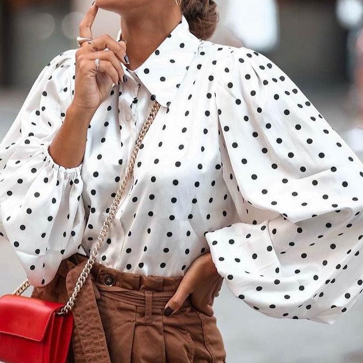 Chiffon shirt women's long sleeve shirt - Try Modest Limited