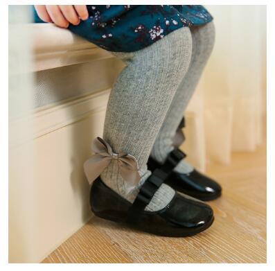 Cotton tights with a bow for girls - Try Modest Limited