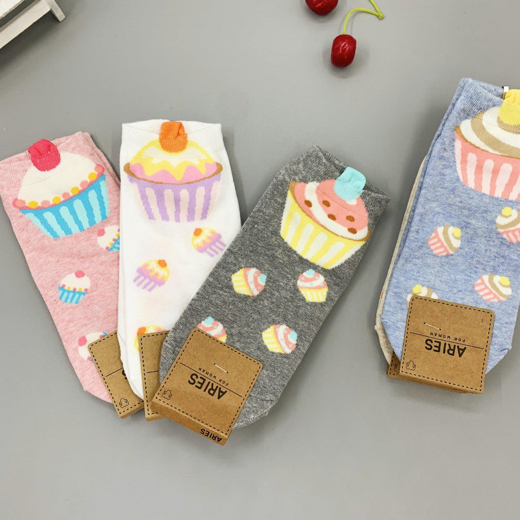 Cute Cupcake women's socks - Try Modest Limited