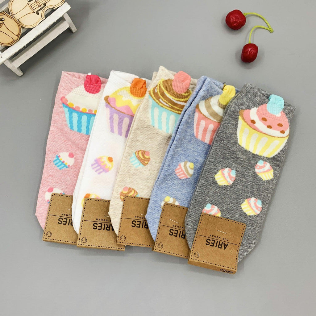 Cute Cupcake women's socks - Try Modest Limited