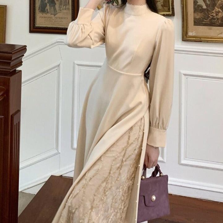 Elegant Evening Party Midi Dress - Try Modest Limited