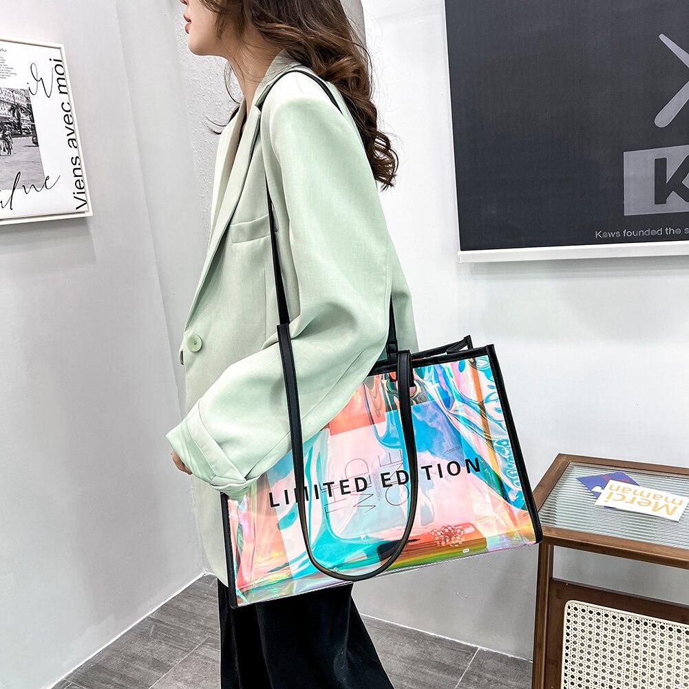 Fashion Transparent PVC Handbag for Women - Try Modest Limited