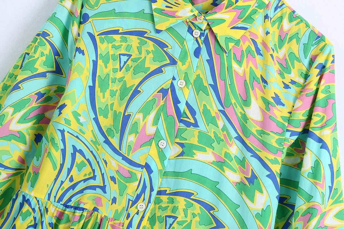 Feel Bright - Floral long sleeve dress - Try Modest Limited