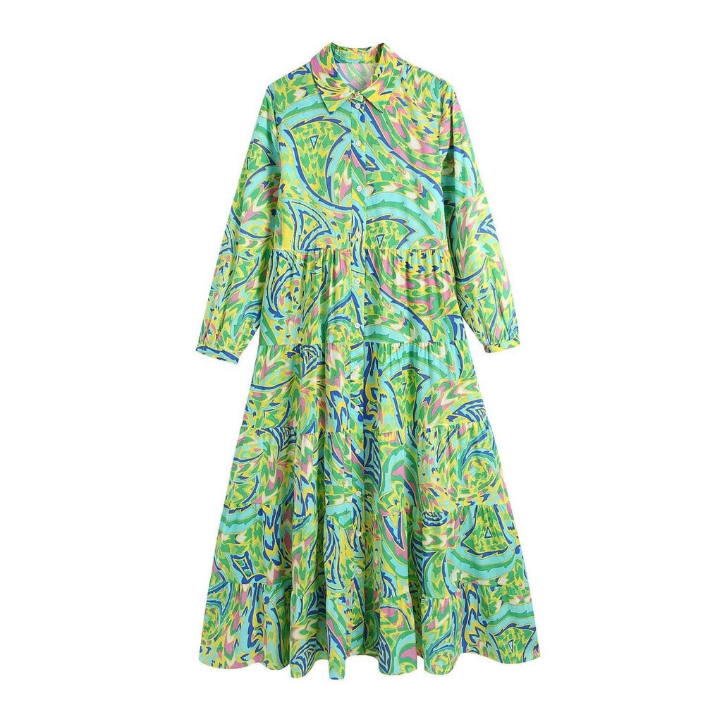 Feel Bright - Floral long sleeve dress - Try Modest Limited