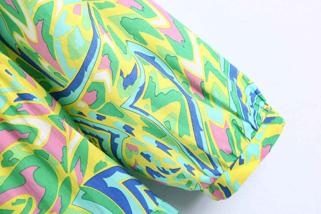 Feel Bright - Floral long sleeve dress - Try Modest Limited