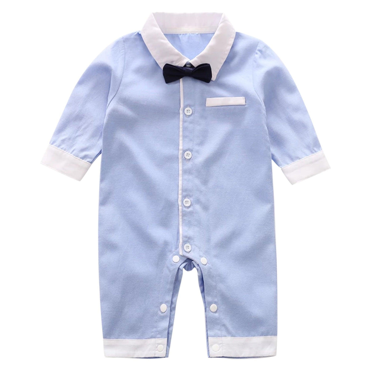 Formal suit baby bow tie romper - Try Modest Limited